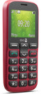 Doro 1381 - Eenvoudige Senioren GSM met Grote Toetsen (Rood)