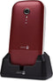 Doro 2404 Senioren Klaptelefoon met grote knoppen (Rood-Wit)