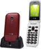 Doro 2404 Senioren Klaptelefoon met grote knoppen (Rood-Wit)