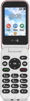 Doro 7030 - 4G Red/White Smart Clamshell (Whatsapp/Facebook)