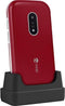 Doro 7030 - 4G Red/White Smart Clamshell (Whatsapp/Facebook)