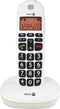 Doro PhoneEasy 100W - Duo DECT telefoon - Wit - Grote toetsen - Geluidsversterkingsknop
