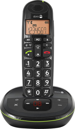 Doro PhoneEasy 105WR - Single DECT telefoon - Antwoordapparaat - Zwart