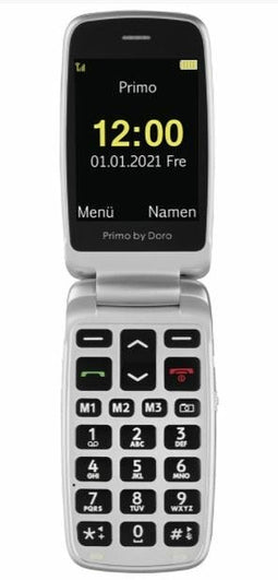 Doro Primo 408 Grafiet, Grijs, Zilver