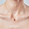 Chocli halsketting kat 18k verguld