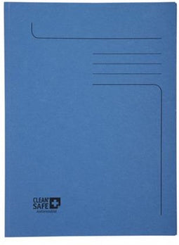 Dossiermap Exacompta Clean'Safe 2kleppen blauw