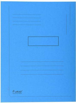 Dossiermap Exacompta Forever A4 2 kleppen 290gr blauw - 50 stuks