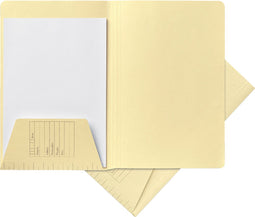Dossiermap Jalema A4 1 klep 160gr lichtgeel | 100 stuks