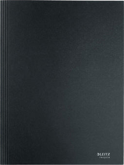 Dossiermap Leitz Recycle A4 3-kleps karton zwart - 10 stuks