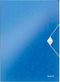 Dossiermap leitz wow 3klep a4 pp blauw - 10 stuks