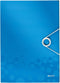 Dossiermap leitz wow 3klep a4 pp blauw - 10 stuks