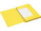 Dossiermap Secolor folio 3 kleppen 225gr geel - 25 stuks