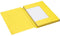 Dossiermap Secolor folio 3 kleppen 225gr geel - 25 stuks