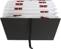 Dossiermap - Sorteermap - Archiefmap - Zwart - A4