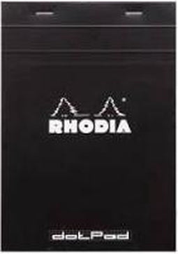 Dot Pad Rhodia No.18 - A4 - 80 pagina's - Zwarte Kaft
