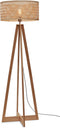 GOOD&MOJO Vloerlamp Java - Bamboe - 50x50x145cm - - Staande lampen voor Woonkamer - Slaapkamer