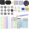 Dotting Tools 43 delig Mandala - Dotting Nail Art penselen voor Dot Painting - Mandala dotting inclusief Sjablonen EarKings