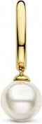 TI SENTO Dames Oorbellen - 925 zilver - Parel met geel verguld - 7939YP