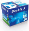 Double A Premium printpapier ft A4, 80 g - 2500 vellen (Doos met 5 pakken van 500 vel)