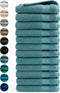 DoubleDry Handdoek Hotel Collectie - 12 stuks - 50x100 - denim blauw