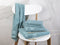 DoubleDry Handdoek Hotel Collectie - 12 stuks - 50x100 - denim blauw