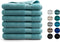 DoubleDry Handdoek Hotel Collectie - 6 stuks - 70x140 - denim blauw