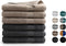 DoubleDry Handdoek Hotel Collectie - set van 6 stuks - 70x140 - 3x taupe & 3x antraciet