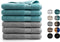 DoubleDry Handdoek Hotel Collectie - set van 6 stuks - 70x140 - 3x denim blauw & 3x licht grijs