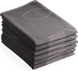 DoubleDry Luxe Theedoek - 6 stuks - 50x70 - hip bestek - grijs