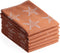 DoubleDry Luxe Theedoeken Set - 6 Stuks - 50x70 cm - 100% Katoen - Hoge Absorptie & Duurzaam - Oceaan - Terracotta