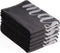 DoubleDry Luxe Theedoeken Set - 6 Stuks - 50x70 cm - 100% Katoen - Hoge Absorptie & Duurzaam - Grill Master - Zwart