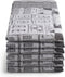 DoubleDry Luxe Theedoeken Set - 6 Stuks - 50x70 cm - 100% Katoen - Hoge Absorptie & Duurzaam - Herenhuis - Zwart