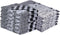 DoubleDry Theedoeken en Keukendoeken Set - 12 Stuks - Jacquard Geweven - Hoogwaardig Katoen - Hoge Absorptie - Herenhuis-Zwart