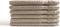 DoubleDry Washand Hotel Collectie - 6 stuks - 16x21 - taupe