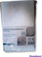 Douche gordijn - TEXTIEL - Inclusief ringen en Loodveter - Wit met grijs - 180 x 200