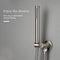 Douche Set Messing Tekening Verborgen Muur Opknoping Top Hoofd En Hand Gordijn Twee Functies Hot Koud Mengen Badkamer Kraan