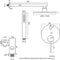 Douche Set Messing Tekening Verborgen Muur Opknoping Top Hoofd En Hand Gordijn Twee Functies Hot Koud Mengen Badkamer Kraan
