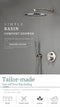 Douche Set Messing Tekening Verborgen Muur Opknoping Top Hoofd En Hand Gordijn Twee Functies Hot Koud Mengen Badkamer Kraan