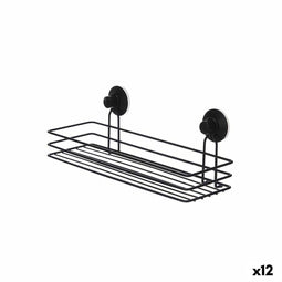 Douche Steun Berilo CN-W6753-1P Zwart Staal ABS 35 x 13 x 13 cm (12 Stuks)
