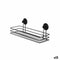 Douche Steun Berilo CN-W6753-1P Zwart Staal ABS 35 x 13 x 13 cm (12 Stuks)
