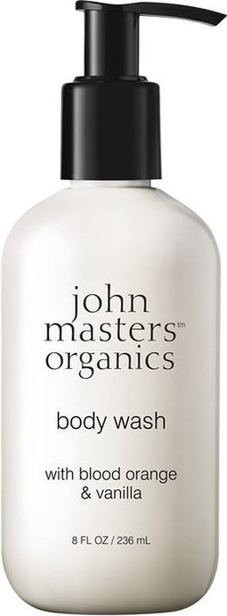 Douchegel - John Masters Organics - Body Wash - Blood Orange & Vanilla - Douchefris - Natuurlijke Ingrediënten - Douchegel Dames - 236 ml