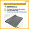 Douchemat antislip Grijs - 53 x 53 cm - Pasper - antislipmat douche - badmat