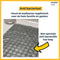 Douchemat antislip Grijs - 53 x 53 cm - Pasper - antislipmat douche - badmat