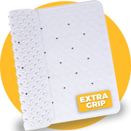 Douchemat antislip Wit - 53 x 53 cm - Pasper - antislipmat douche - badmat