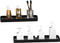 Doucherek 55cm - Zwart - Badkamerplank - Planchet - RVS - Wastafel Glas - Wandplank Badkamer - Sanitair