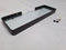 Doucherek 55cm - Zwart - Badkamerplank - Planchet - RVS - Wastafel Glas - Wandplank Badkamer - Sanitair