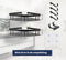 Doucherek Zonder Boren – Badkamer Accessoires – Wandrek - Zelfklevend -Doucherekje – Douchemand – RVS – Hoekrek – Hangend – Doucherek Hoek - Zwart – 2 stuks