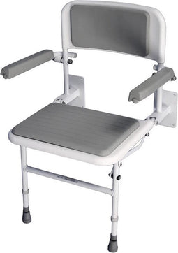 Douchezitting Solo Deluxe Plus - muur montage met steunpoten