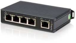 Startech.com 5-poorts Ethernet-switch - DIN-rail - Unmanaged - QoS - Hoogte 110mm - Breedte 25mm