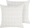 DOURIS - Sierkussen set van 2 - Beige - 45 x 45 cm - Polyester